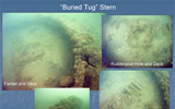 Buried Tug Stern Photos